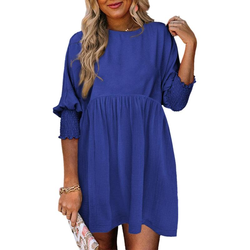Nicole – Women’s Casual Crew Neck Mini Dress