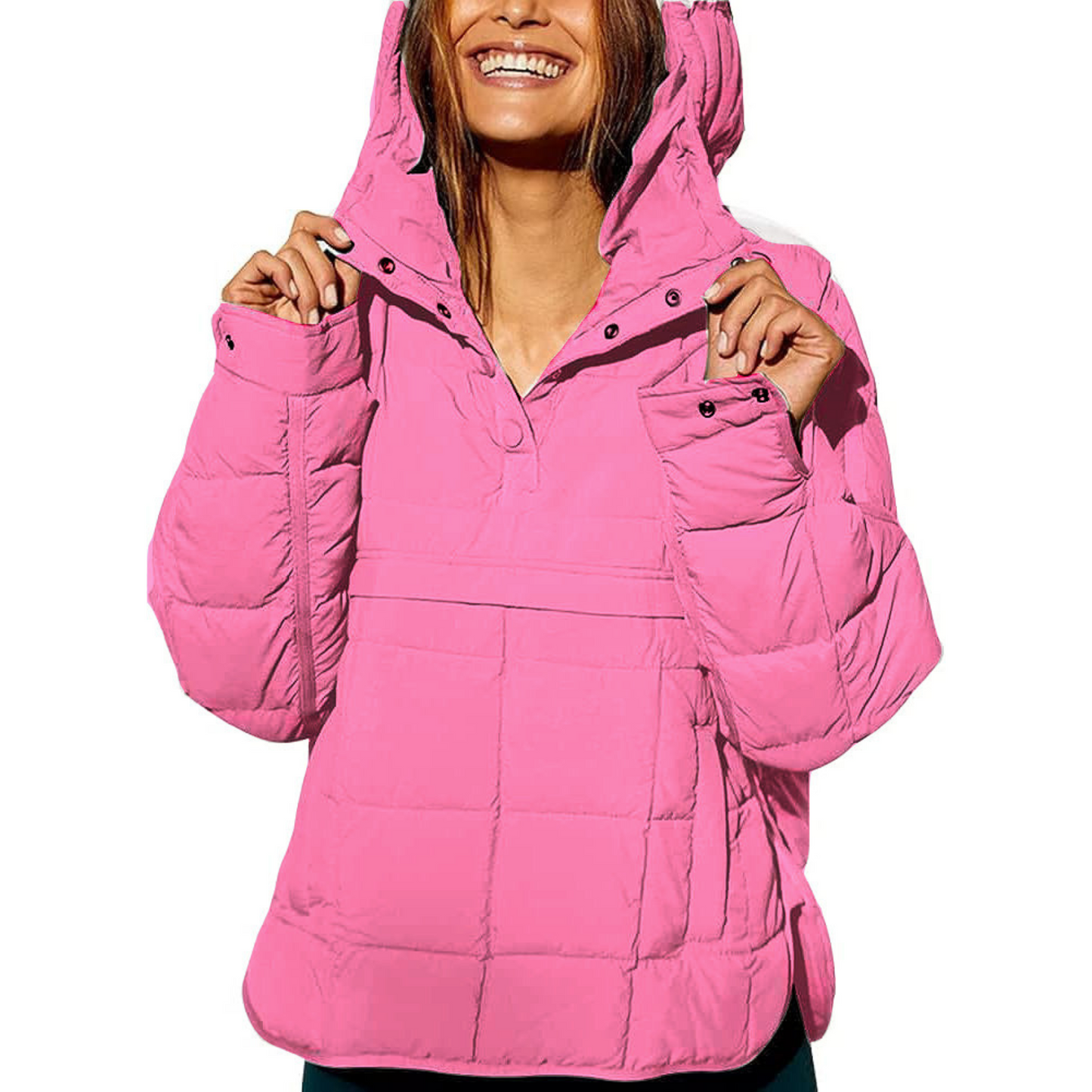 Gelai – Oversized Women’s Hooded Pullover Jacket