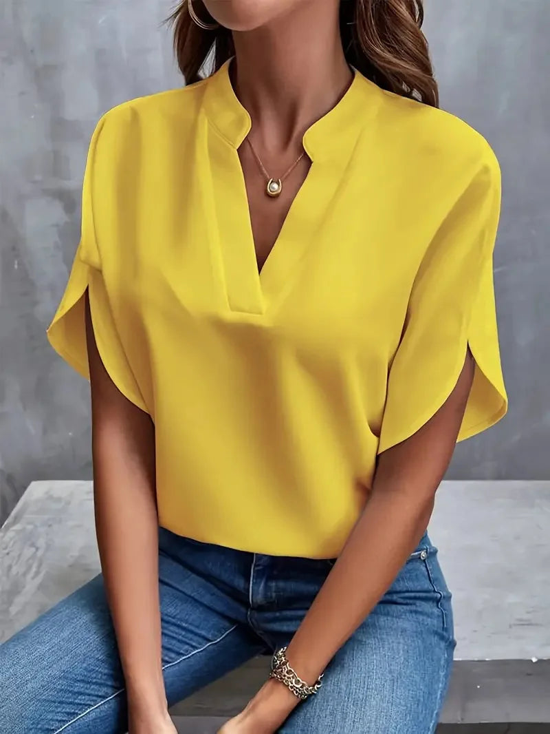 Zephyra – Loose-Fit Women’s V-Neck Blouse