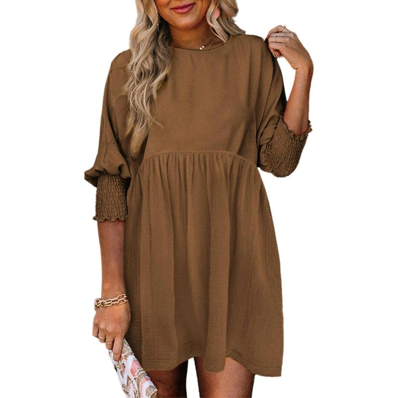 Nicole – Women’s Casual Crew Neck Mini Dress