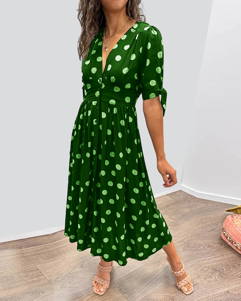 Gabie – Lightweight Women’s Polka Dot Dress