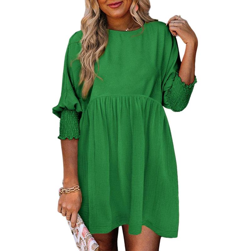 Nicole – Women’s Casual Crew Neck Mini Dress