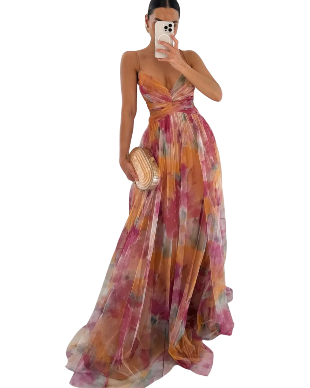 Glyza – Breezy Floral Maxi Dress for Women