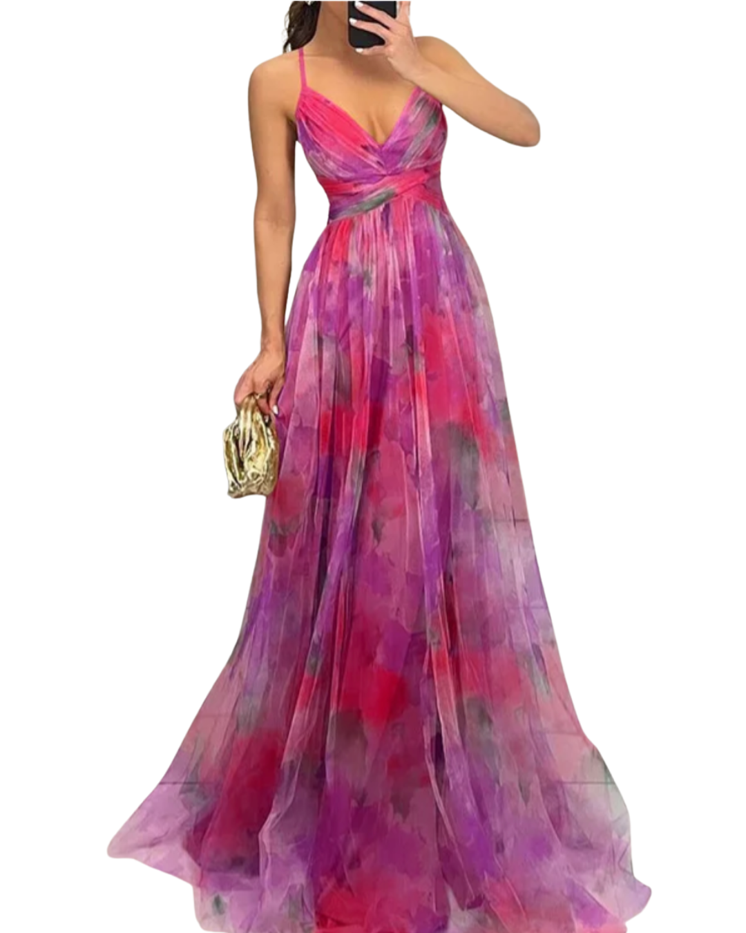 Glyza – Breezy Floral Maxi Dress for Women