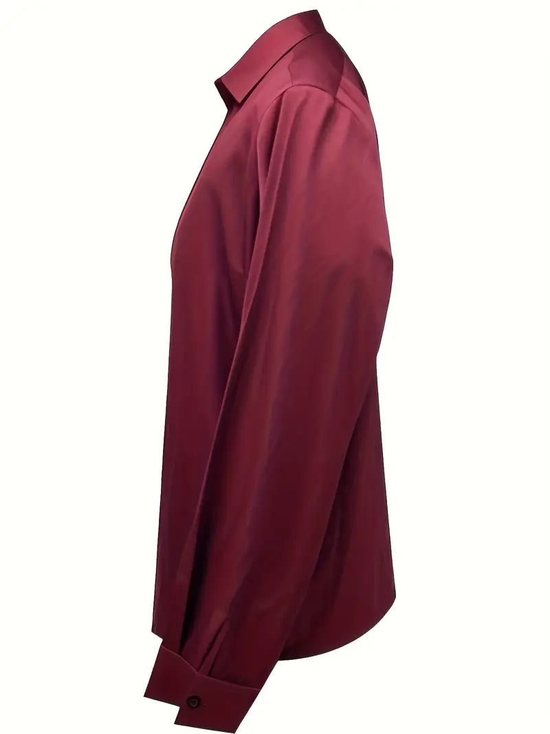 Jenel – Satin Women’s V-Neck Blouse