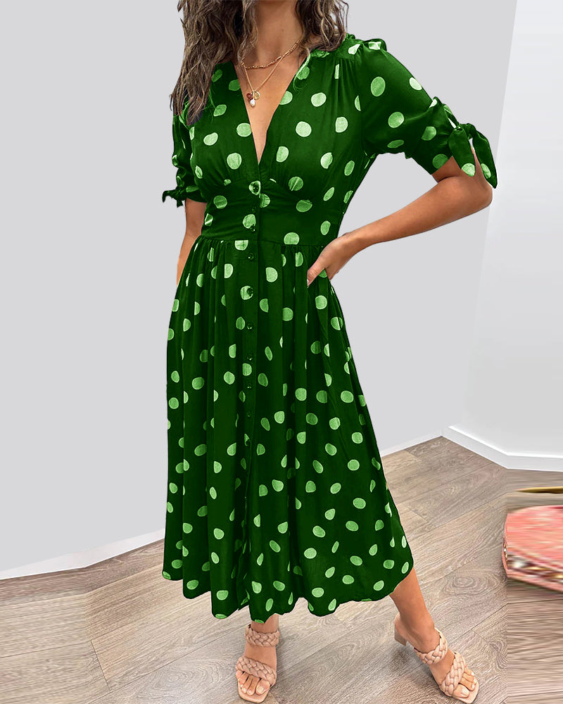 Gabie – Lightweight Women’s Polka Dot Dress