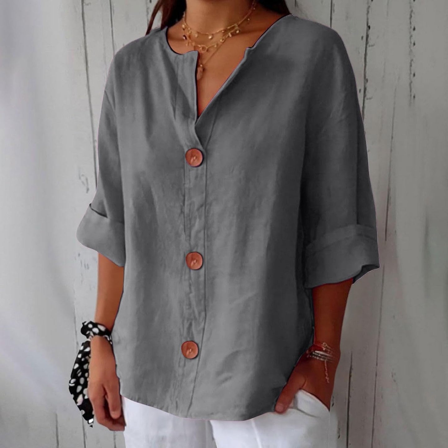 Zeinab – Breezy Women’s Linen Coastal Blouse