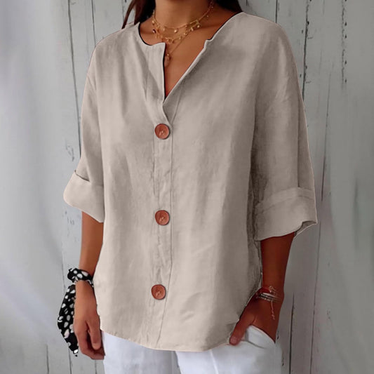 Zeinab – Breezy Women’s Linen Coastal Blouse