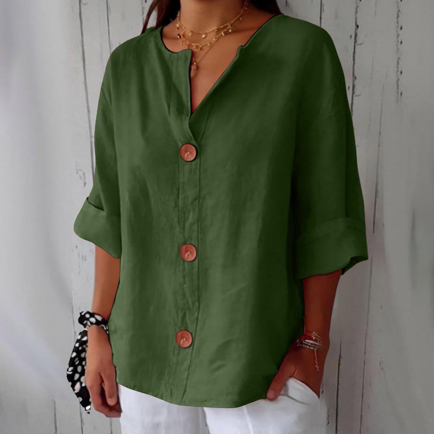 Zeinab – Breezy Women’s Linen Coastal Blouse