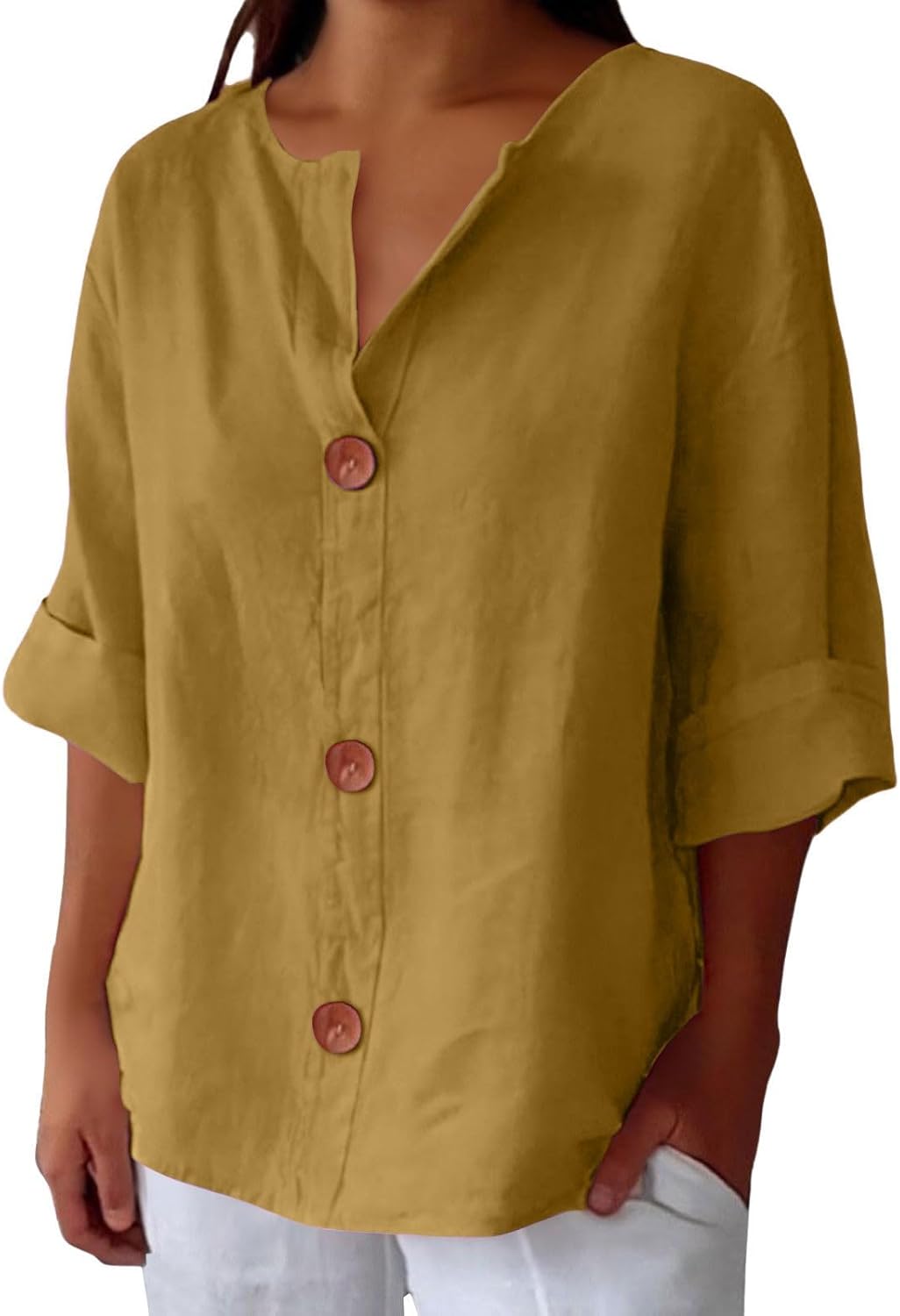 Zeinab – Breezy Women’s Linen Coastal Blouse