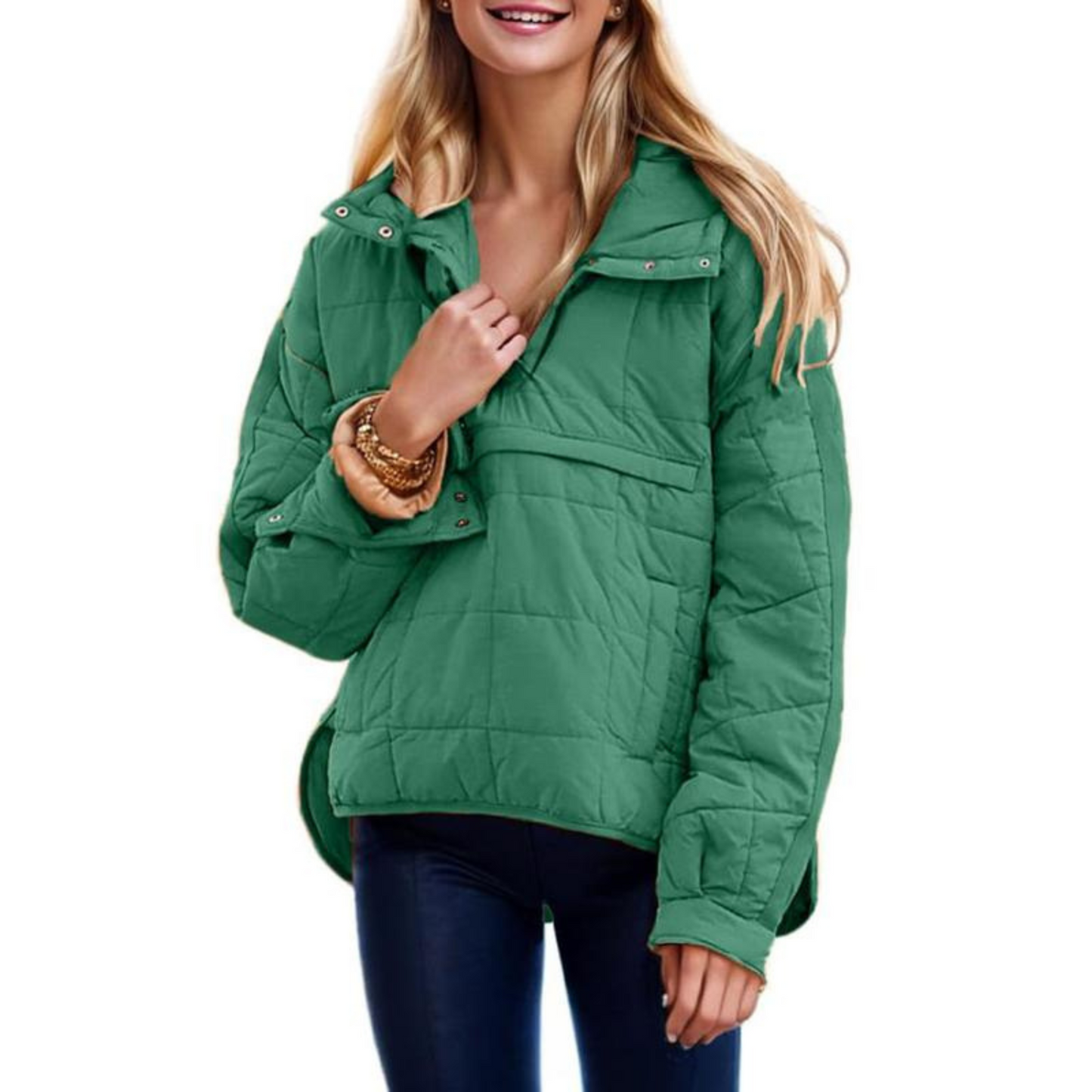 Gelai – Oversized Women’s Hooded Pullover Jacket