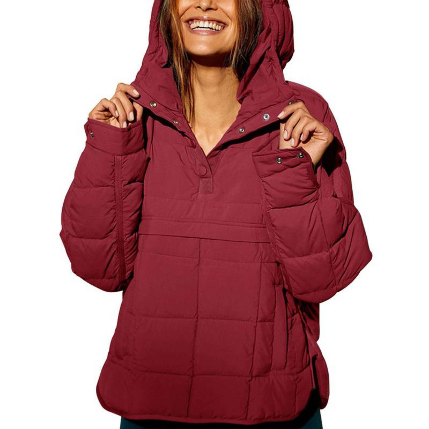 Gelai – Oversized Women’s Hooded Pullover Jacket
