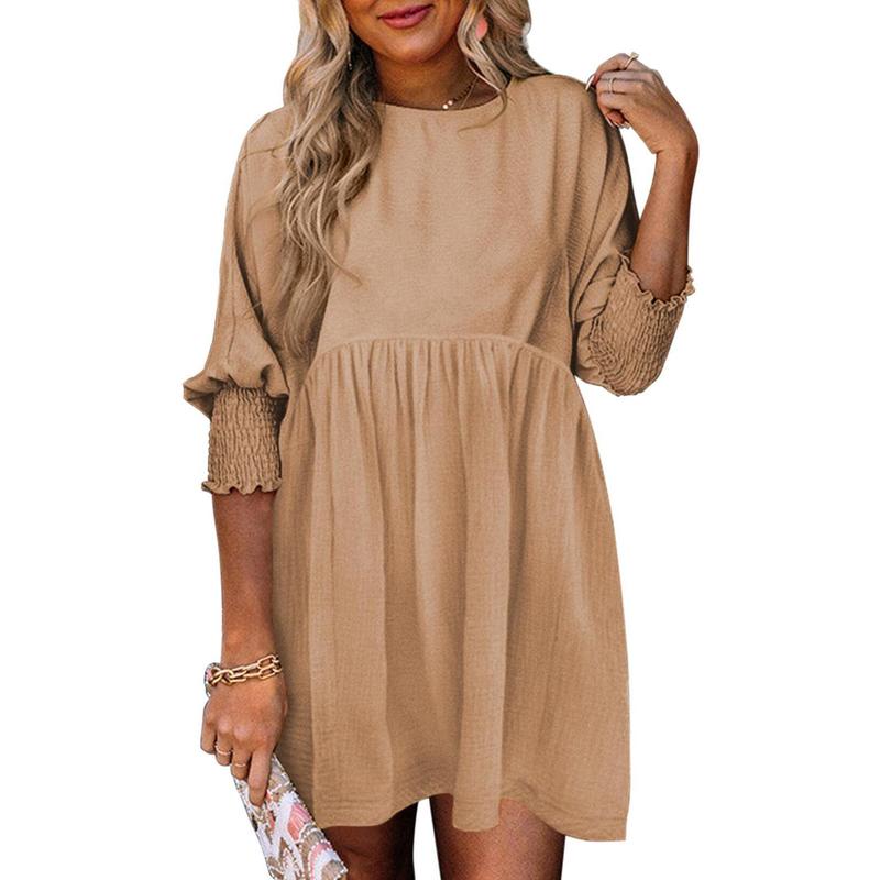 Nicole – Women’s Casual Crew Neck Mini Dress