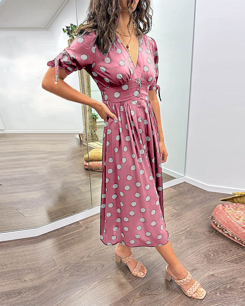 Gabie – Lightweight Women’s Polka Dot Dress