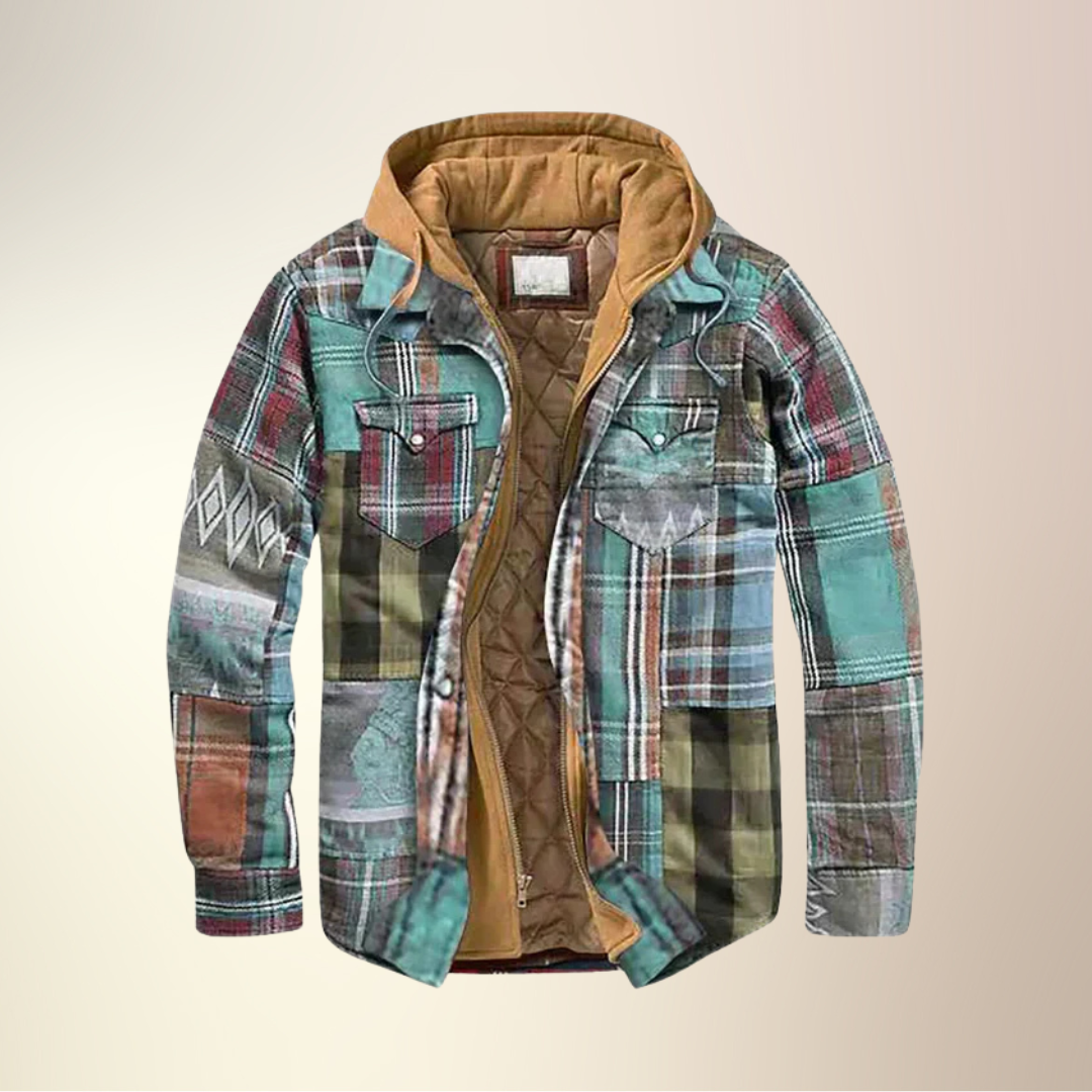 LUKE | PATCHWORK CHECK JACKET