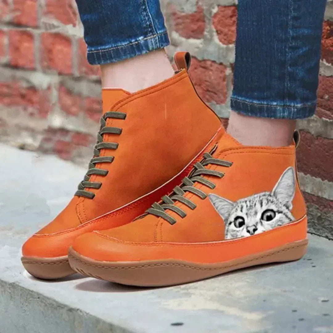 LUCY | LEATHER ANKLE BOOTS FOR CAT LOVERS