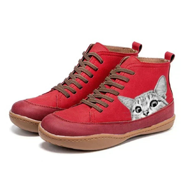 LUCY | LEATHER ANKLE BOOTS FOR CAT LOVERS