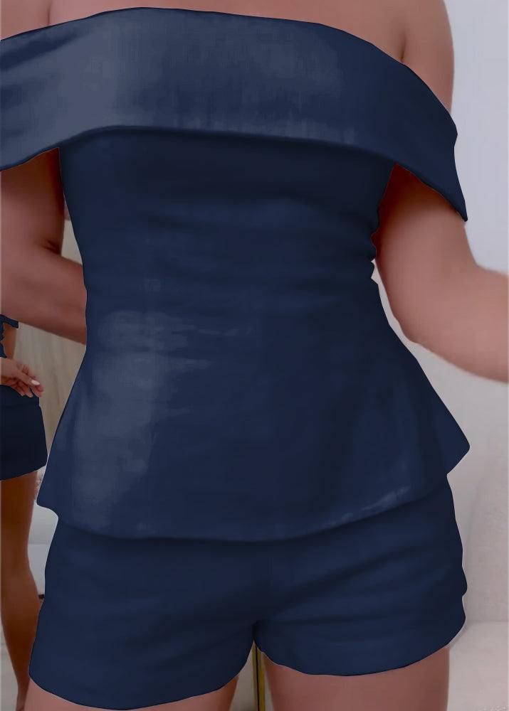 SOPHIE | WHITE COTTON AND LINEN TWO-PIECE SUIT