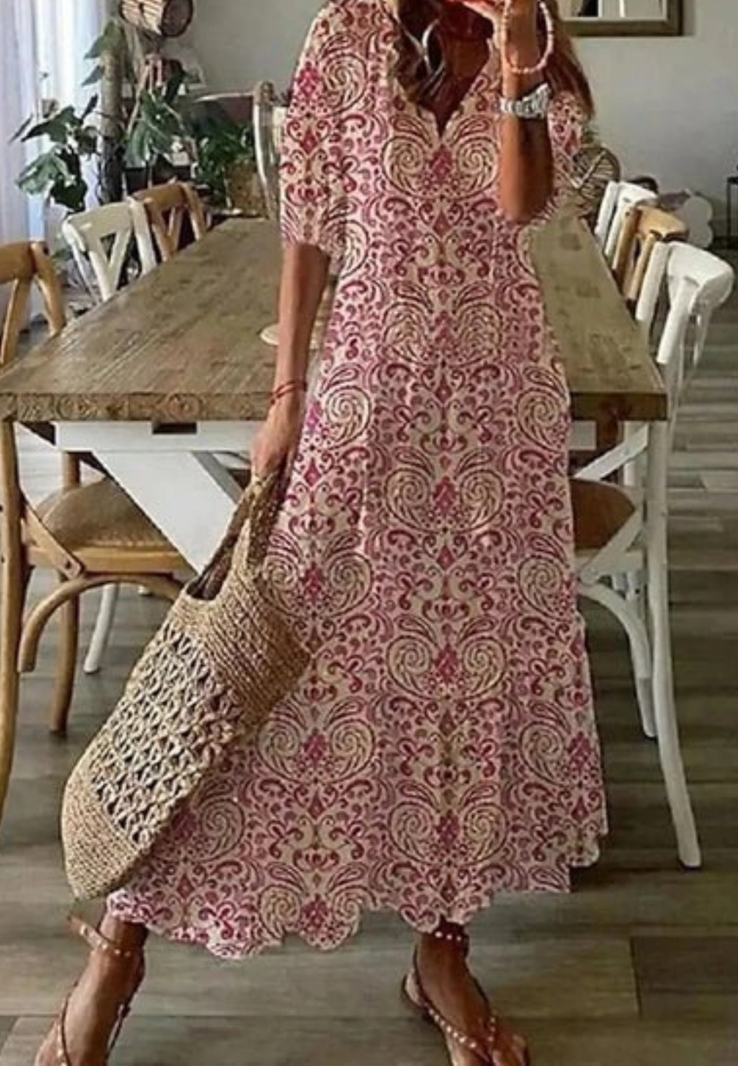 Lyra – Effortless Women’s Boho Midi Dress