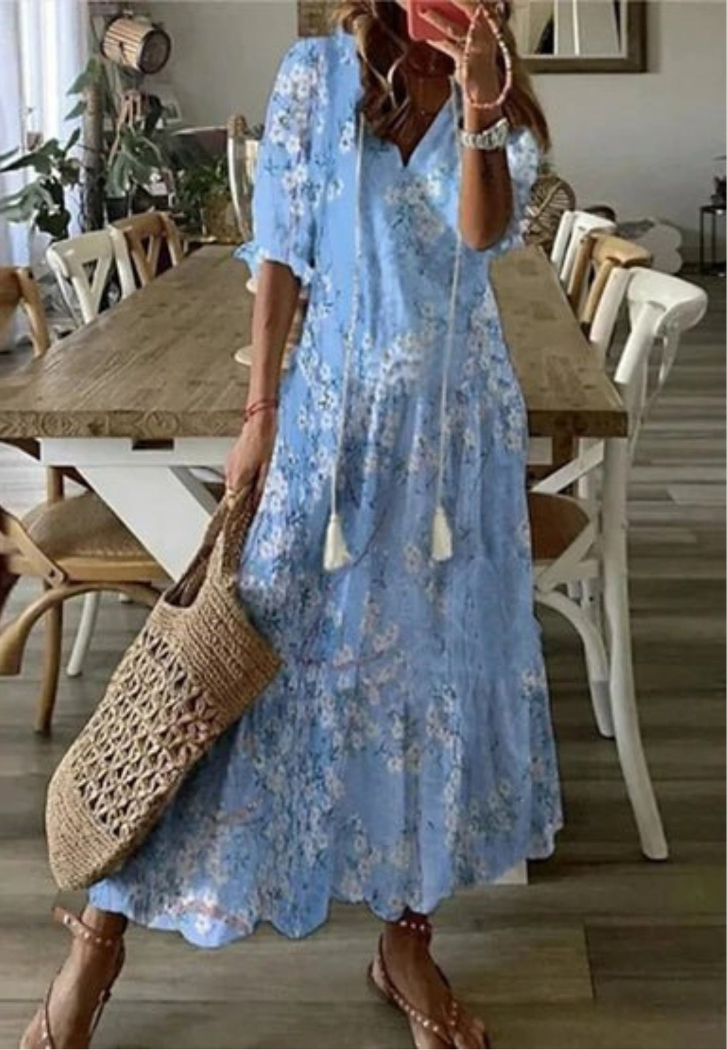 Lyra – Effortless Women’s Boho Midi Dress