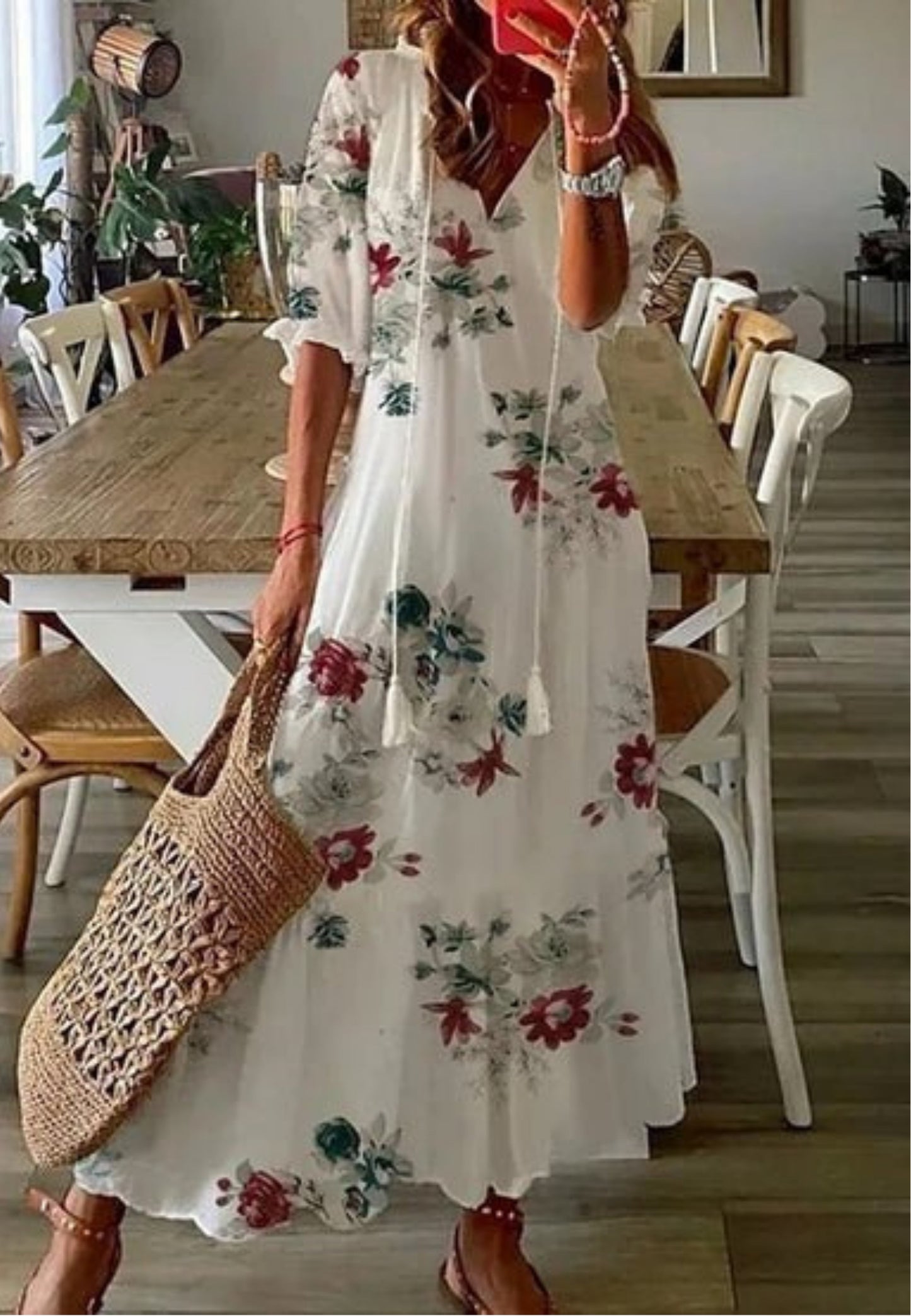 Lyra – Effortless Women’s Boho Midi Dress