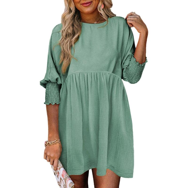 Nicole – Women’s Casual Crew Neck Mini Dress
