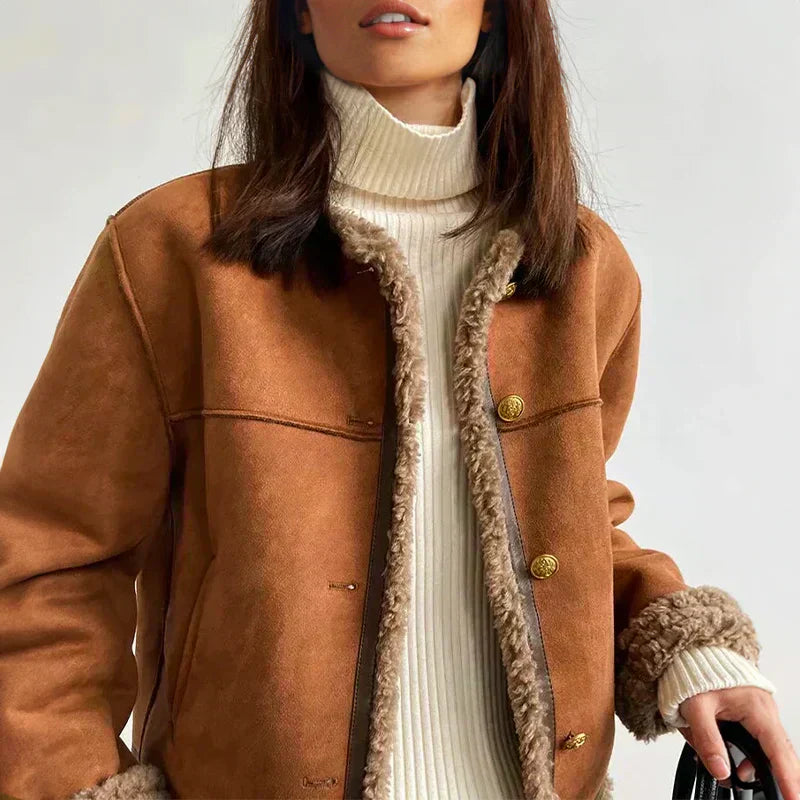 Nayla – Women’s Shearling-Lined Winter Jacket