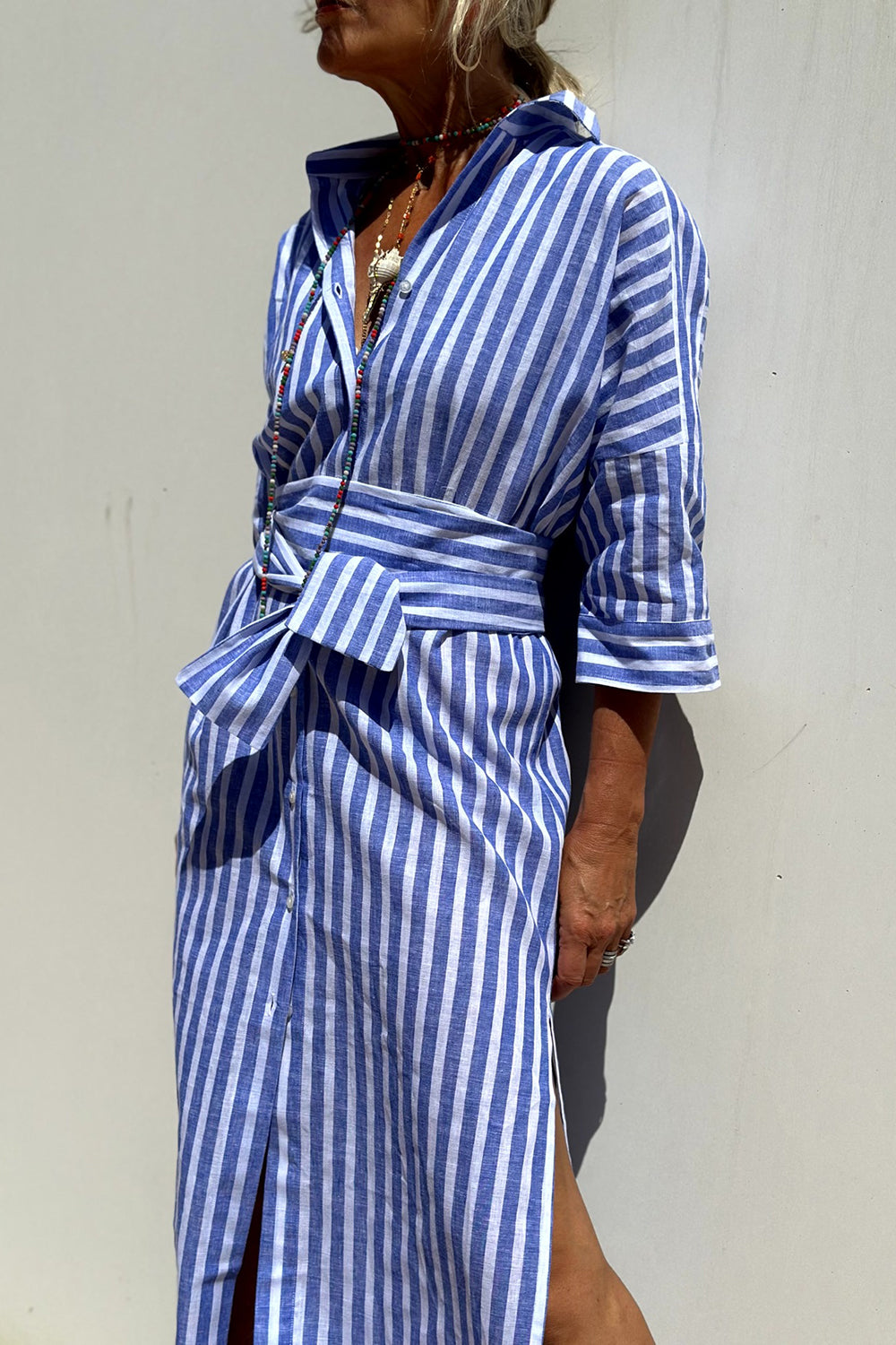 Kate – Striped Women’s Shirt Dress