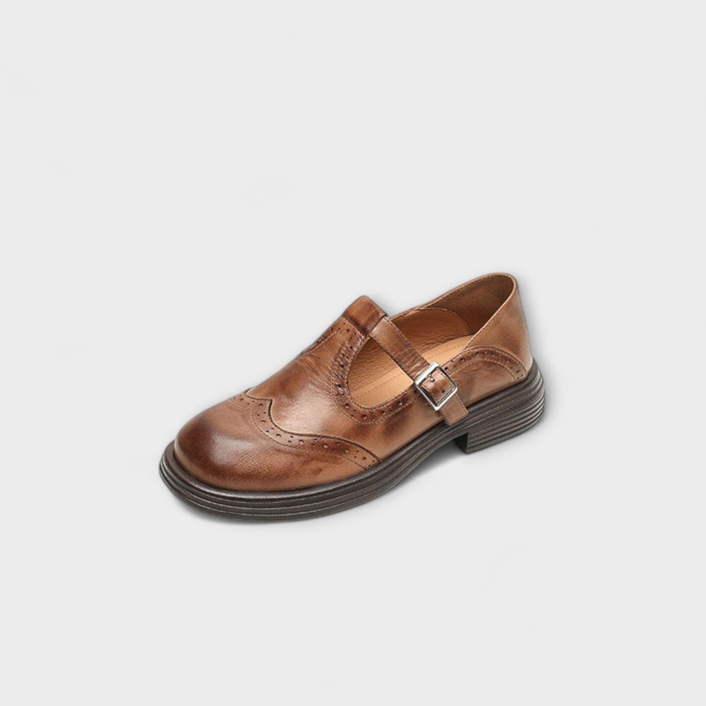 MIA | CLASSIC T-STRAP LEATHER SHOES