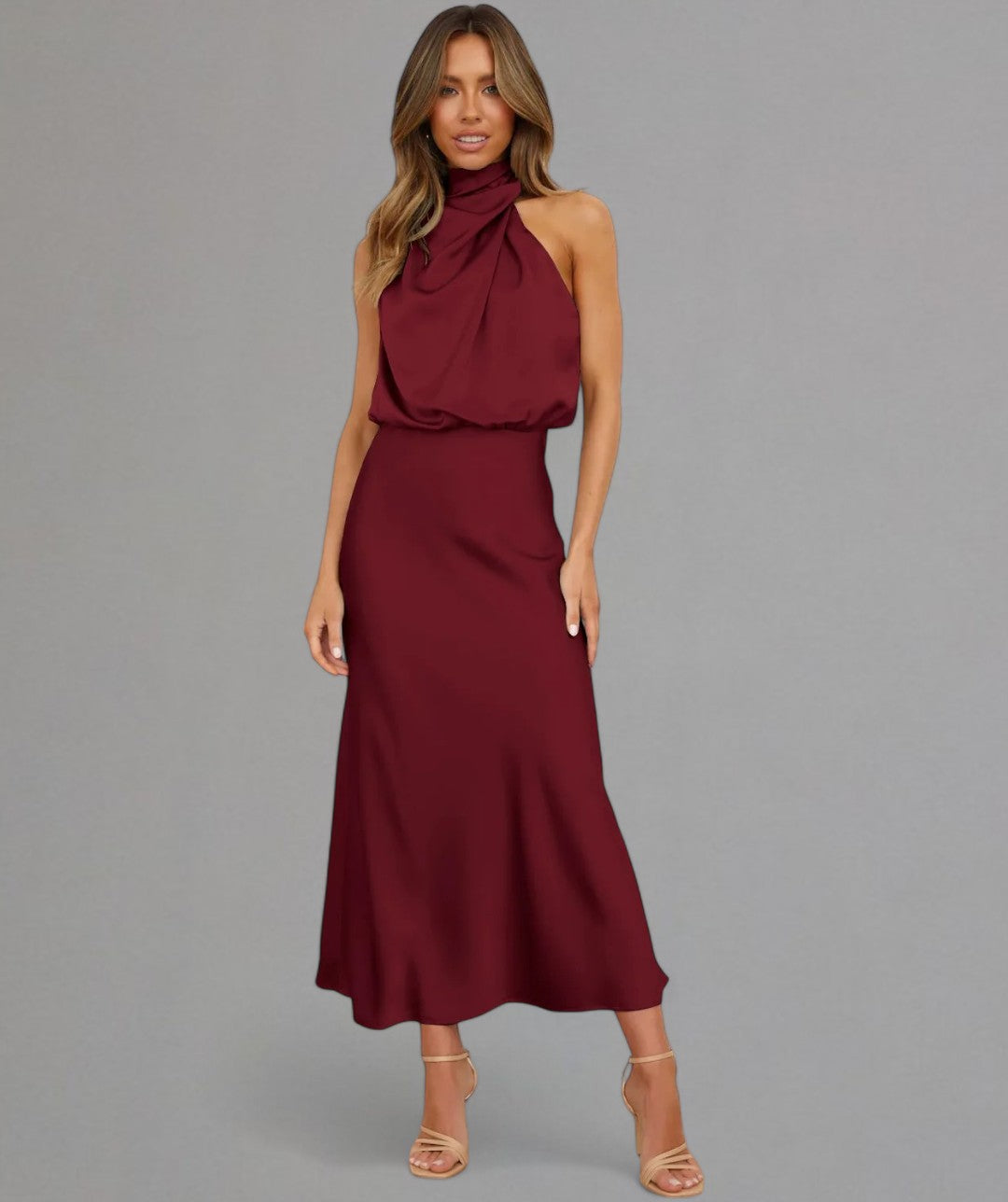 Aaliyah – Women’s Halter Neck Dress