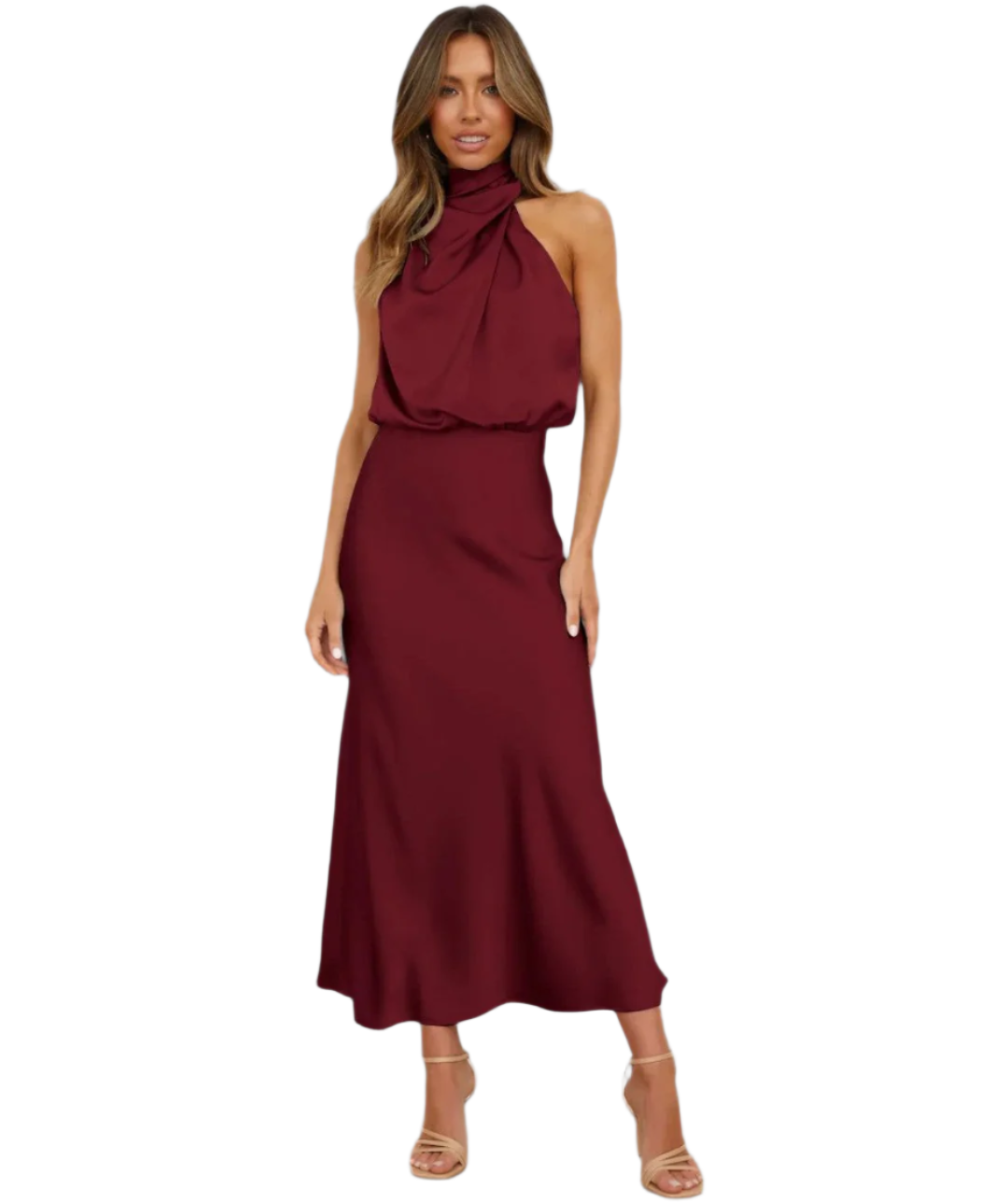 Aaliyah – Women’s Halter Neck Dress
