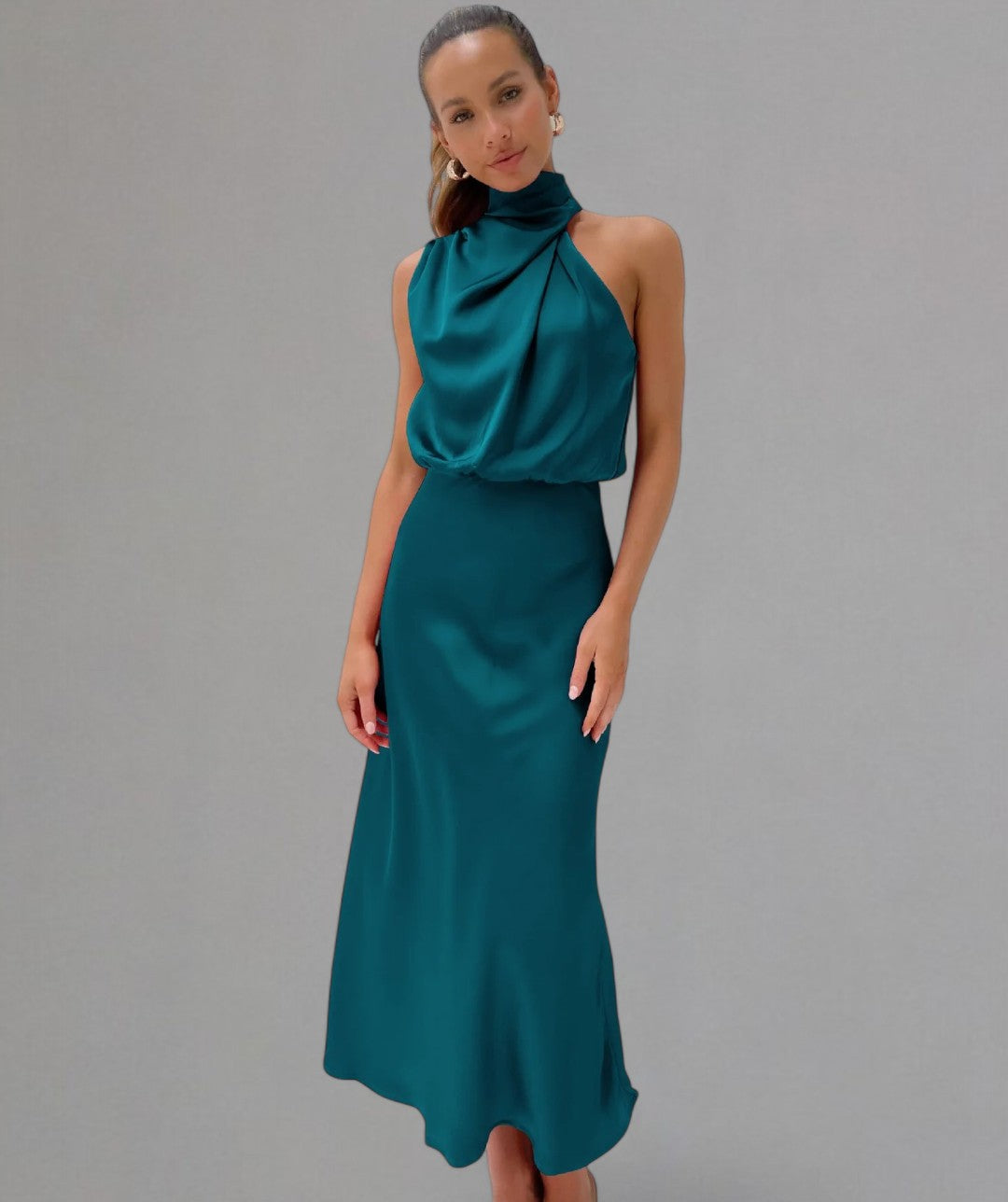 Aaliyah – Women’s Halter Neck Dress