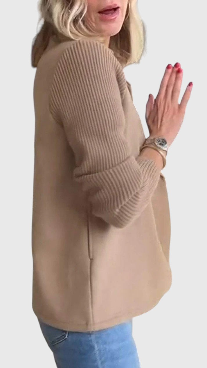 Donalyn – Ribbed Knit Women’s Casual Blazer